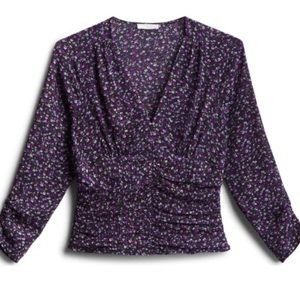 Lush Barclay cropped blouse